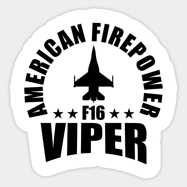 F-16 Viper Sticker by Tailgunnerstudios